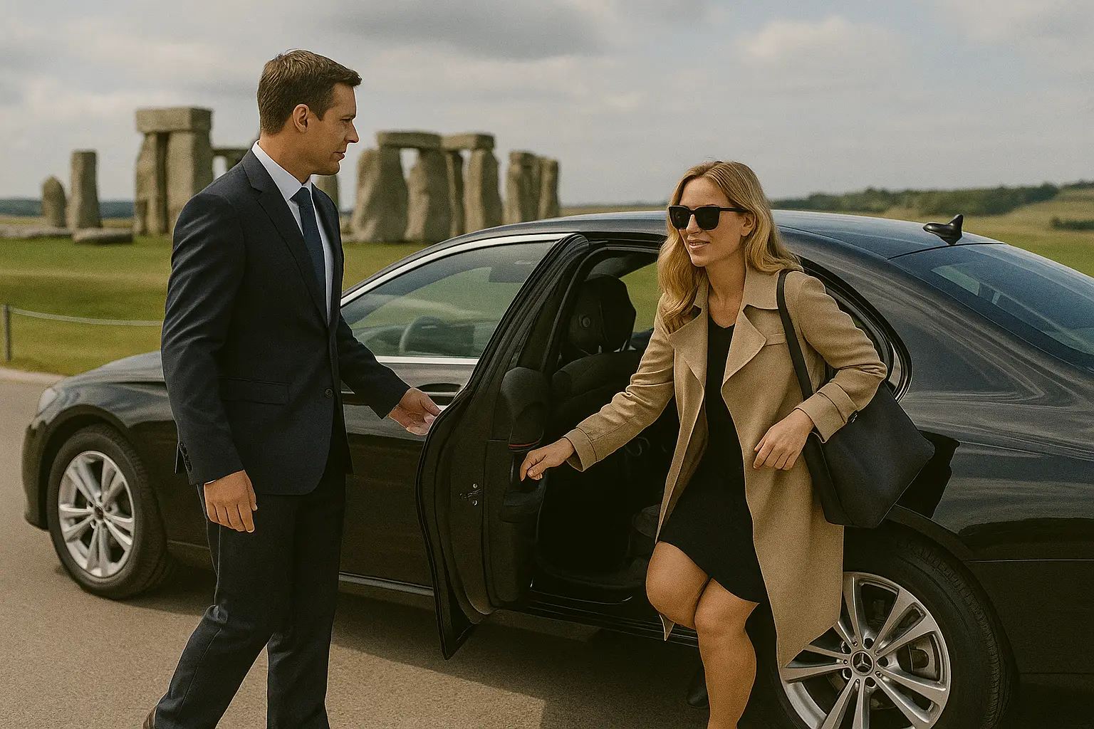 London sightseeing chauffeur tour in Mercedes s Class